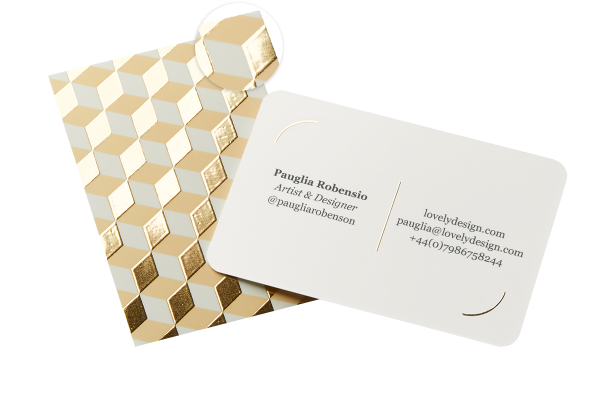 Gold Foil Business Cards Foil Print Special Finish Moo Au