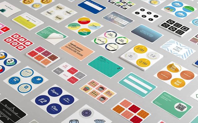 Diseña e Imprime Adhesivos Personalizados Online, 6 tamaños