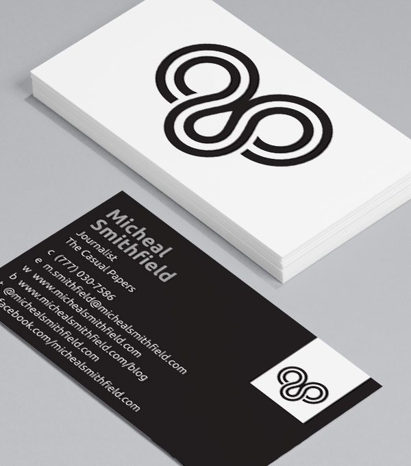 High Grade Black Business Card Customized Design Foil Printing